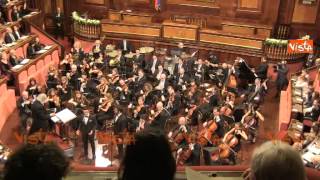 Trio IL VOLO esegue BIANCO NATALE (WHITE CHRISTMAS) al SENATO - Concerto Natale 2014