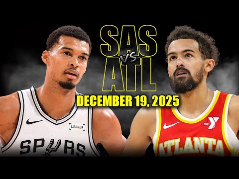 San Antonio Spurs vs Atlanta Hawks Full Game Highlights – December 19, 2025 | NBA Season