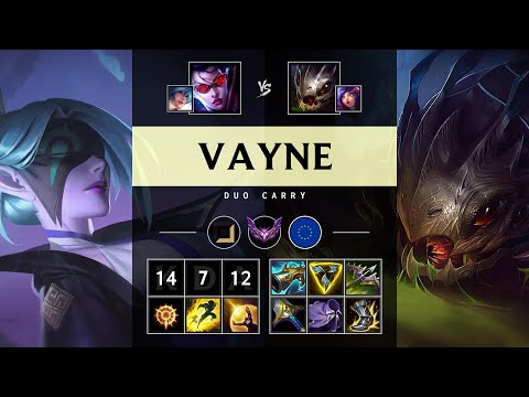Vayne ADC vs Kog'Maw: Triple Kill, Dominating - EUW Master Patch 14.24