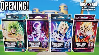 Dragon Ball Fusion World: Unboxing All Four Starter Decks!