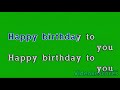 Event Song Happy Birthday To You Karaoke Lyrics Instrumental