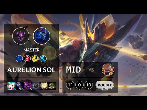 Aurelion Sol Mid vs Qiyana - EUW Master Patch 10.15