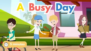 5-Minute English Conversation Practice: Daily Routine & Chores (A Busy Day)