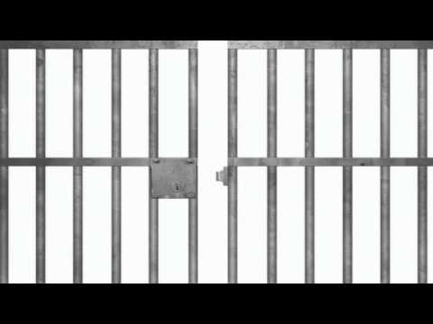 Jail Bars / Cell animation open and close with white background
