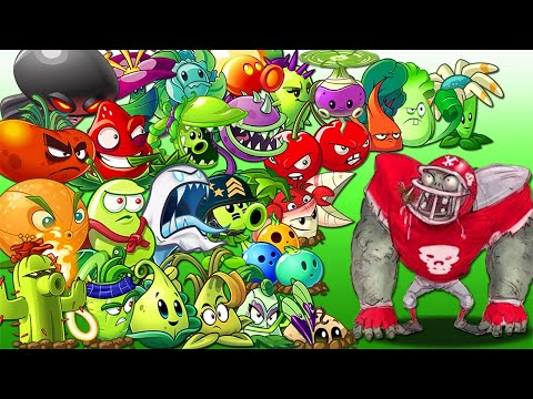 PvZ 2 Challenge - All Plants With 1 Plant Food VS 1000 Football All-Star Zombie - Who Will Win?