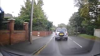 preview picture of video 'Aftermath of Storm Damage - Tree In Road'