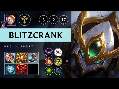 Blitzcrank Support vs Lulu - KR Master Patch 25.14
