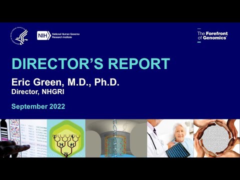 NACHGR Director's Report (September 2022) - Eric Green