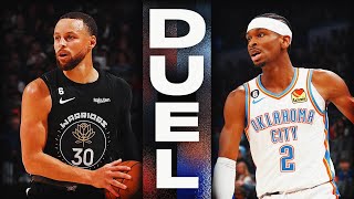 Stephen Curry - Golden State Warriors - Shai Gilgeous-Alexander - Josh Giddey - Oklahoma City Thunder