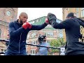 Chris Eubank Jr FINAL WORKOUT for Liam Smith rematch - shows SLICK DEFENSE & SPEED!