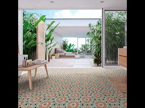 Carrelage sol hexagonal Vagabond Hanna 21x25 cm