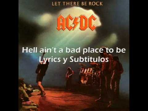 AC/DC Hell ain't a bad place to be Lyrics y subtitulos