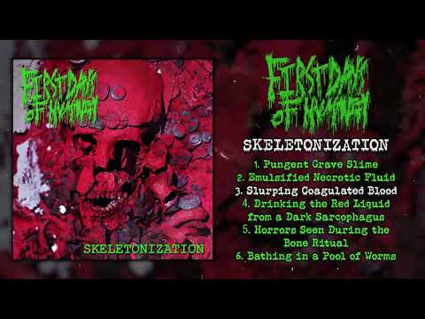 First Days of Humanity - Skeletonization FULL EP (2019 - split w/ Golem of Gore - Goregrind)