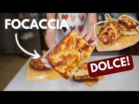 FOCACCIA DOLCE: BUONA COME LA CLASSICA FOCACCIA.. MA DOLCE!