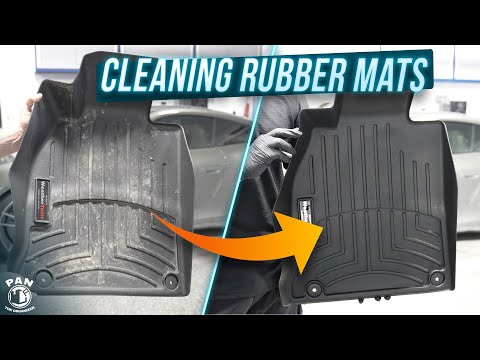 The best way to clean rubber car mats!