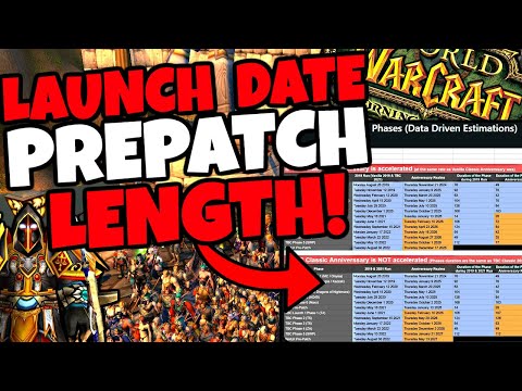 TBC Classic Release Date & TBC Prepatch LENGTH - Data Driven Estimations & Speculations!