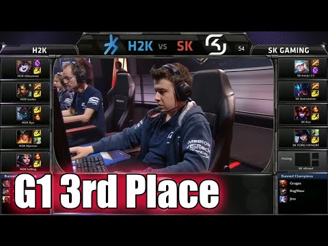 H2K Gaming vs SK Gaming | Game 1 3rd place S5 EU LCS Spring 2015 playoffs | H2K vs SK G1