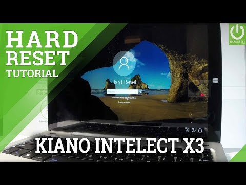 KIANO Intelect X3 Hard Reset / Bypass Password / Reinstall Windows