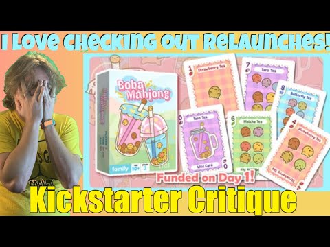 Boba Mahjong *2022 Relaunch*- Kickstarter Critique Review