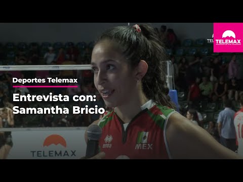 Samantha Bricio en Entrevista | México vs Cuba | Copa PanAmericana 2022 Senior Women | Telemax