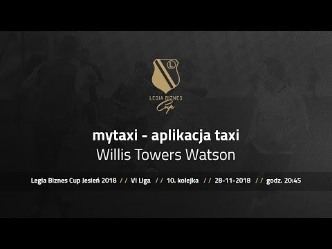 Skrót spotkania mytaxi - Aplikacja taxi - Willis Towers Watson ( Legia Biznes Cup Jesień 2018 )