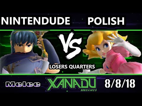 S@X 262 SSBM - Nintendude (Marth) Vs. Polish (Peach) Smash Melee Losers Quarters