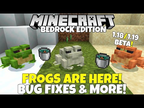 silentwisperer - FROGS ARE HERE! Tadpoles Too! Bug Fixes And More! 1.18 / 1.19 Bedrock Edition Beta