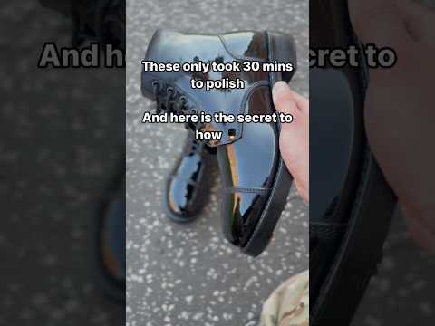 Getting the best Mirror Shined boots ever 😀 #mirrorshine #shineshine #asmr #shoes