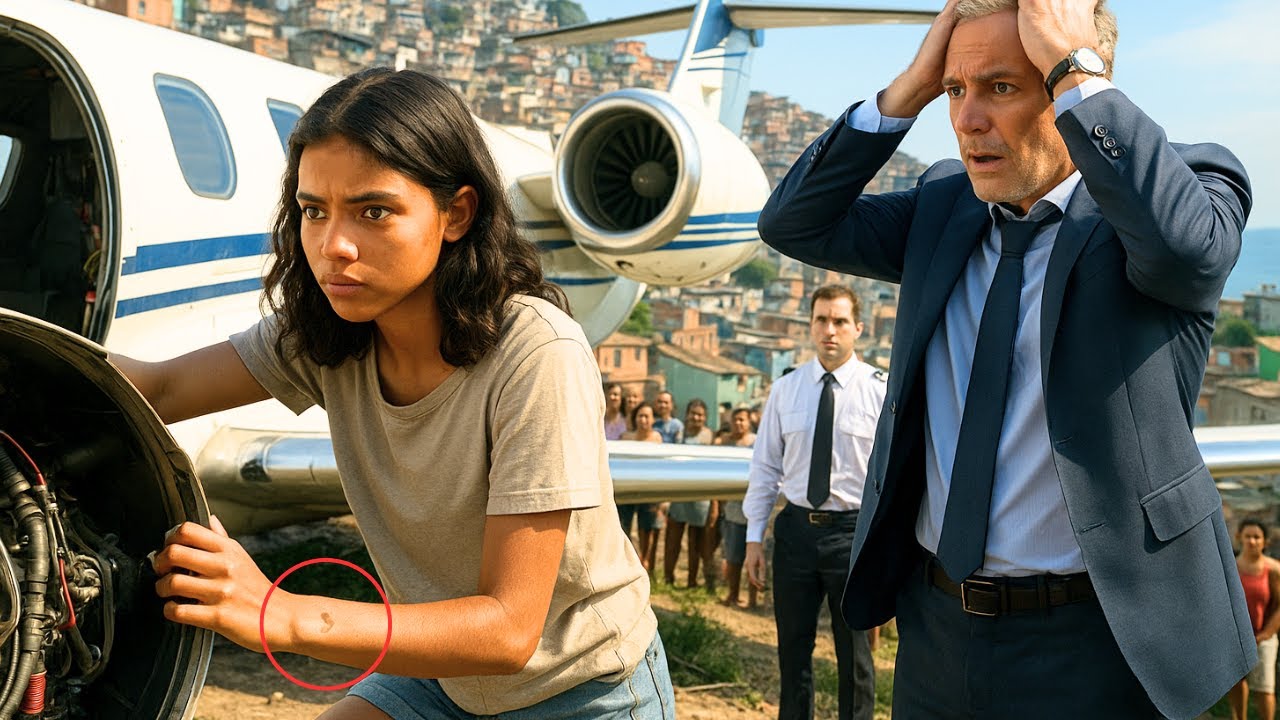 MENINA ORFÃ AJUDA MILIONÁRIO A CONSERTAR SEU AVIÃO ELE VIU UMA MARCA NO SEU PULSO E CAIU EM LÁGRIMAS