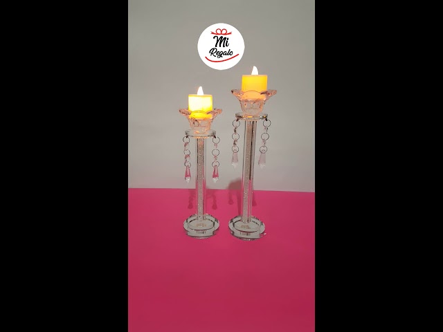 Vídeo relacionado con Juego de 6 Candelabro Plata,33/28/23 cm,3 Candelabro Cilíndrico de Diferentes Alturas, Decoración del Hogar, Cenas,Boda, Navidad, Fiestas