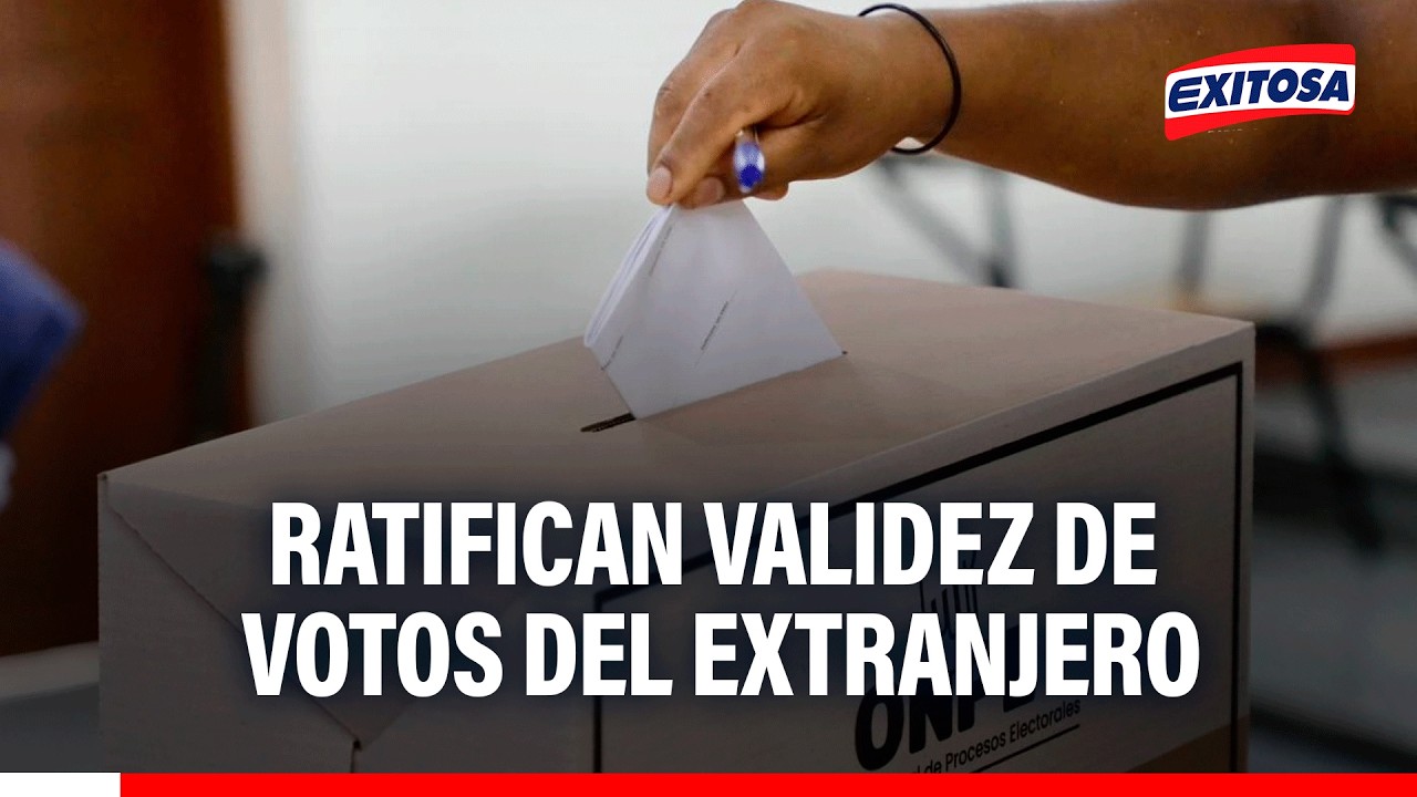 🔴🔵 Abogado afirma que rechazo de recursos confirma la validez de los votos del extranjero