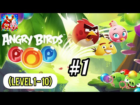 Angry Birds POP Bubble Shooter - Gameplay Walkthrough Part 1 | (Level 1 - 10) [Android/iOS] Gameplay