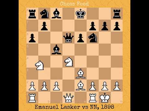 Emanuel Lasker vs NN, 1898 #chess #chessgame #checkmate