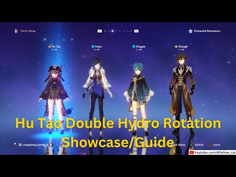 Hu Tao Double Hydro Rotation | Showcase Guide | Genshin Impact