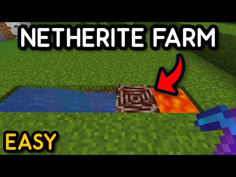 Easy INFINITE Netherite Farm in Minecraft...