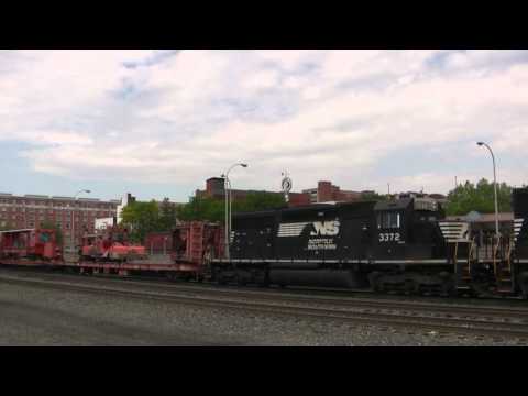NS 6902 Leads An MOW Equipment Train @ Altoona, PA w Canon HF11