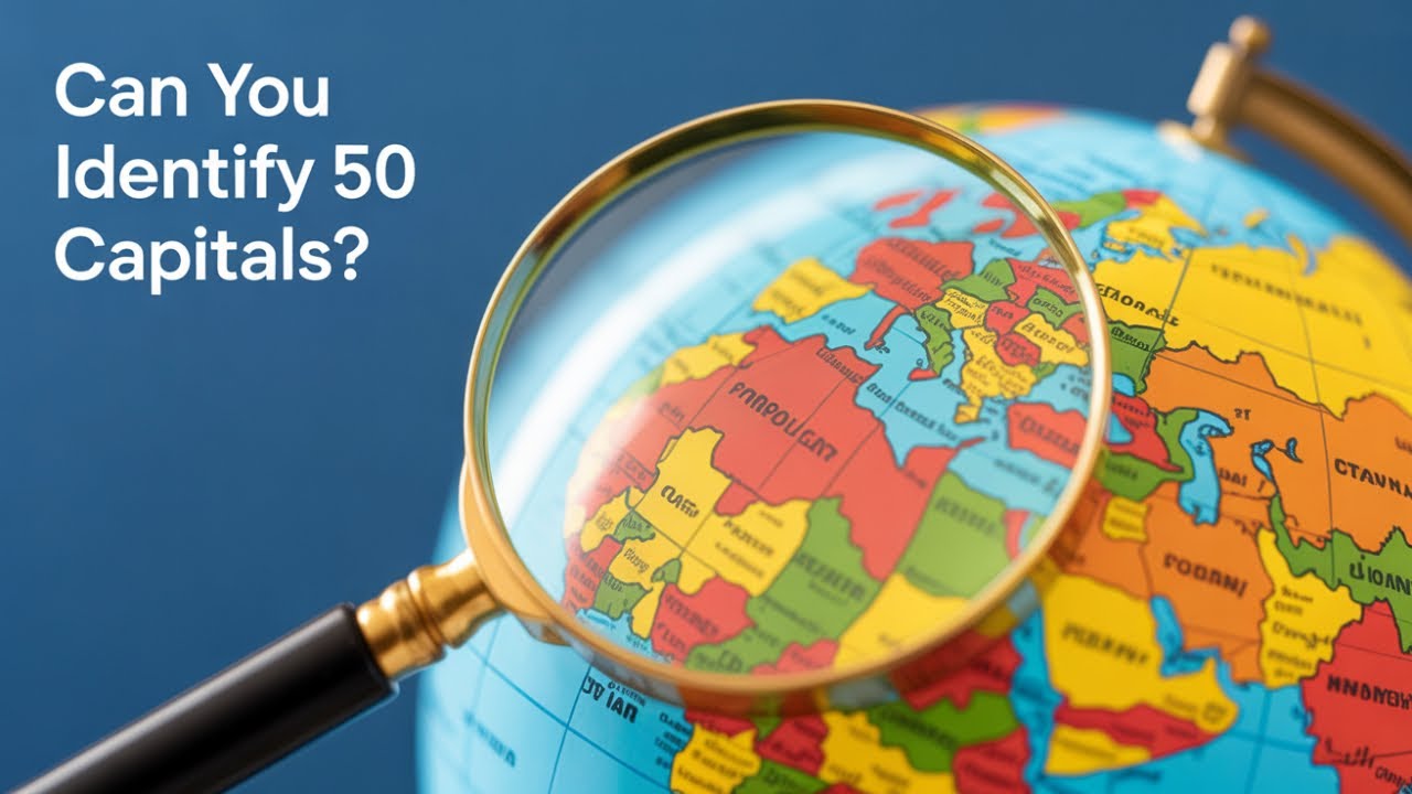 Thumbnail for 50 Countries, 50 Capitals - How Many Can You Identify? Quiz Challenge