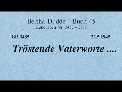 BD 3485 - TRÖSTENDE VATERWORTE ....