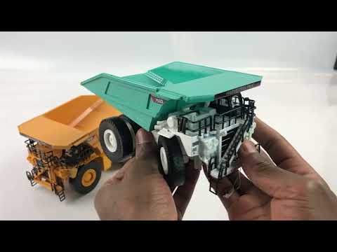 Металлическая машинка Kaidiwei (KDW) 1:75 «Карьерный самосвал Caterpillar 793D» А620020 / Бирюзовый