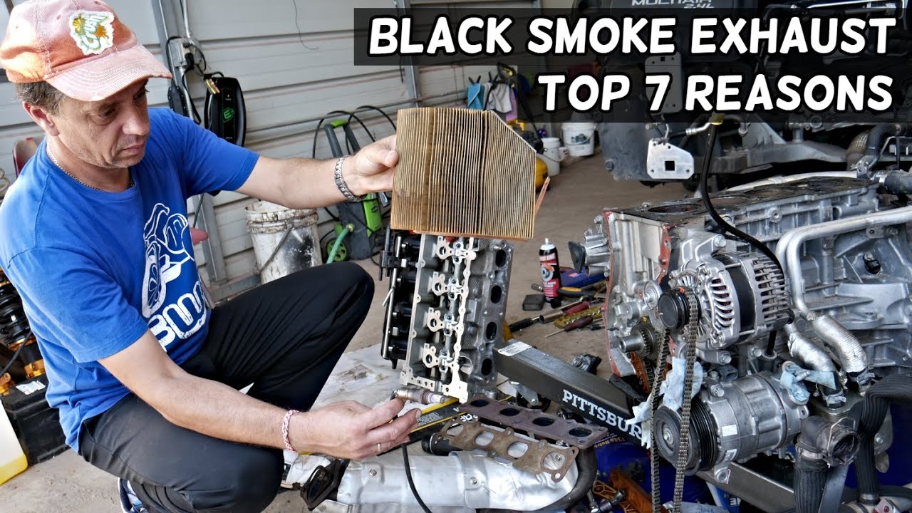 Video thumbnail: What Causes Black Smoke Out of Exhaust Demonstrated on Dodge