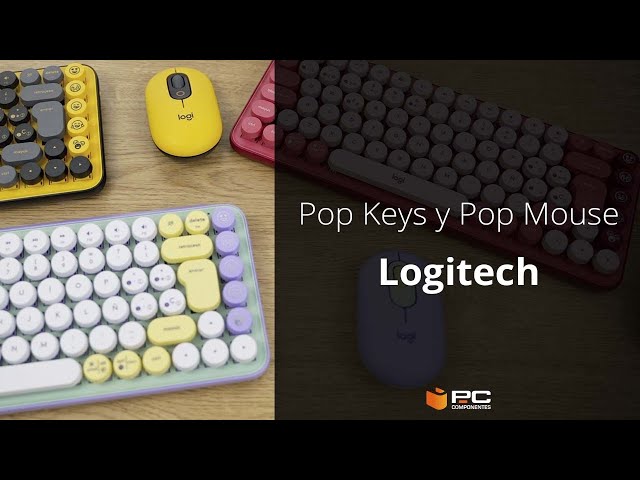 Tastiera Logitech Pop Keys RF Wireless + Bluetooth QWERTY Italiana Bordeaux, Rosa, Rosa video