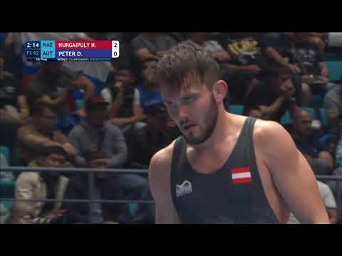 1/8 FS - 92 kg: N. NURGAIPULY (KAZ) v. D. PETER (AUT)