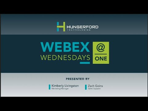 Webex Wednesdays @1: Episode 22 - Using the Webex Mobile App
