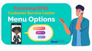 Explaining DPSS Customer Service Center’s Menu Options