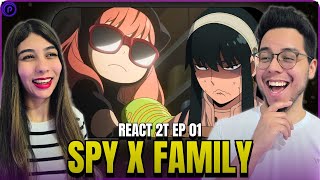 ANYA ESPIÃ SALVANDO O DIA! REACT SPY X FAMILY 2T EP 01 DUBLADO