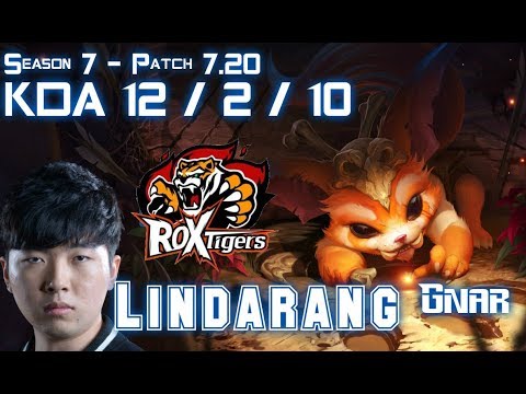 ROX Lindarang GNAR vs SINGED Top - Patch 7.20 KR Ranked