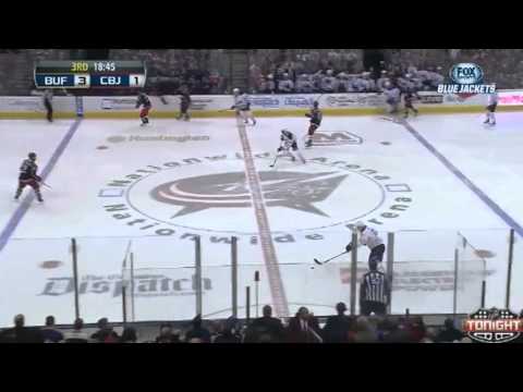 Curtis McElhinney Save - Buffalo Sabres v Columbus Blue Jackets - January 25 2014