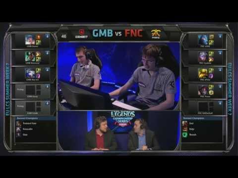 Gambit Gaming (GMB) vs Fnatic (FNC) Jungle Karma vs Aatrox | EU LCS Summer 2013 W7D1 | Full Game HD
