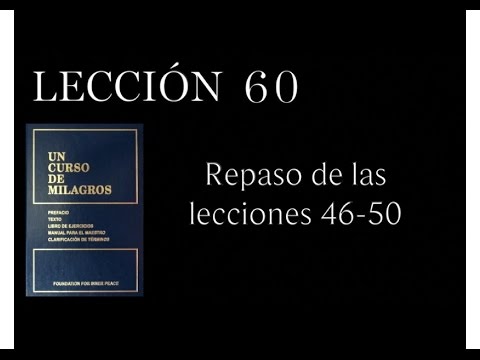 Lesson 60 A Course in Miracles