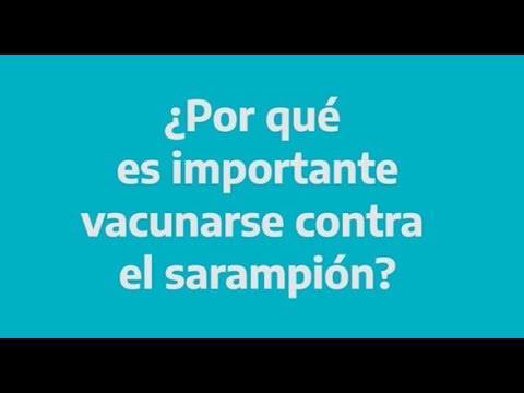 Video educativo. Refuerzan campaña de vacunación contra el sarampión en la Provincia